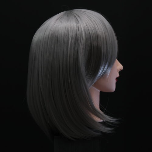 Ash Grey Hair Rose Wig - 35cm