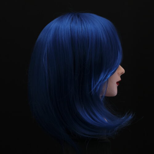 Royal Blue Hair Rose Wig - 35cm