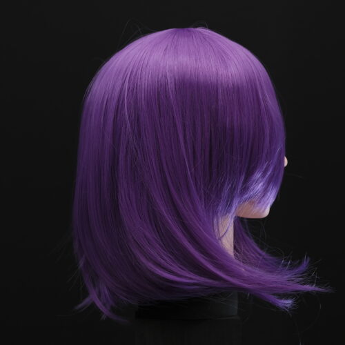 Bright Purple Hair Rose Wig - 35cm
