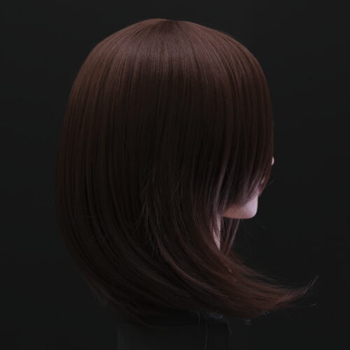 Chestnut Brown Hair Rose Wig -35cm